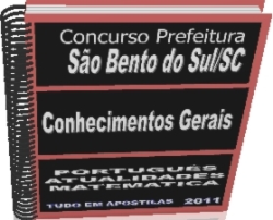 Apostila digital Prefeitura de São Bento do Sul